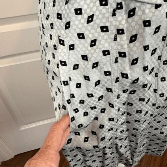 NWT Equipment Femme Absalone Shirt Dress "Sky Gray True Black" Size 2 - Picture 5 of 15